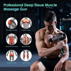 LCD Display Massage Gun Deep Muscle Massager