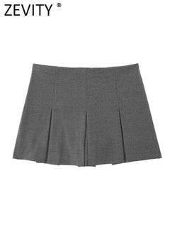 High Waist Wide Pleats Skirts